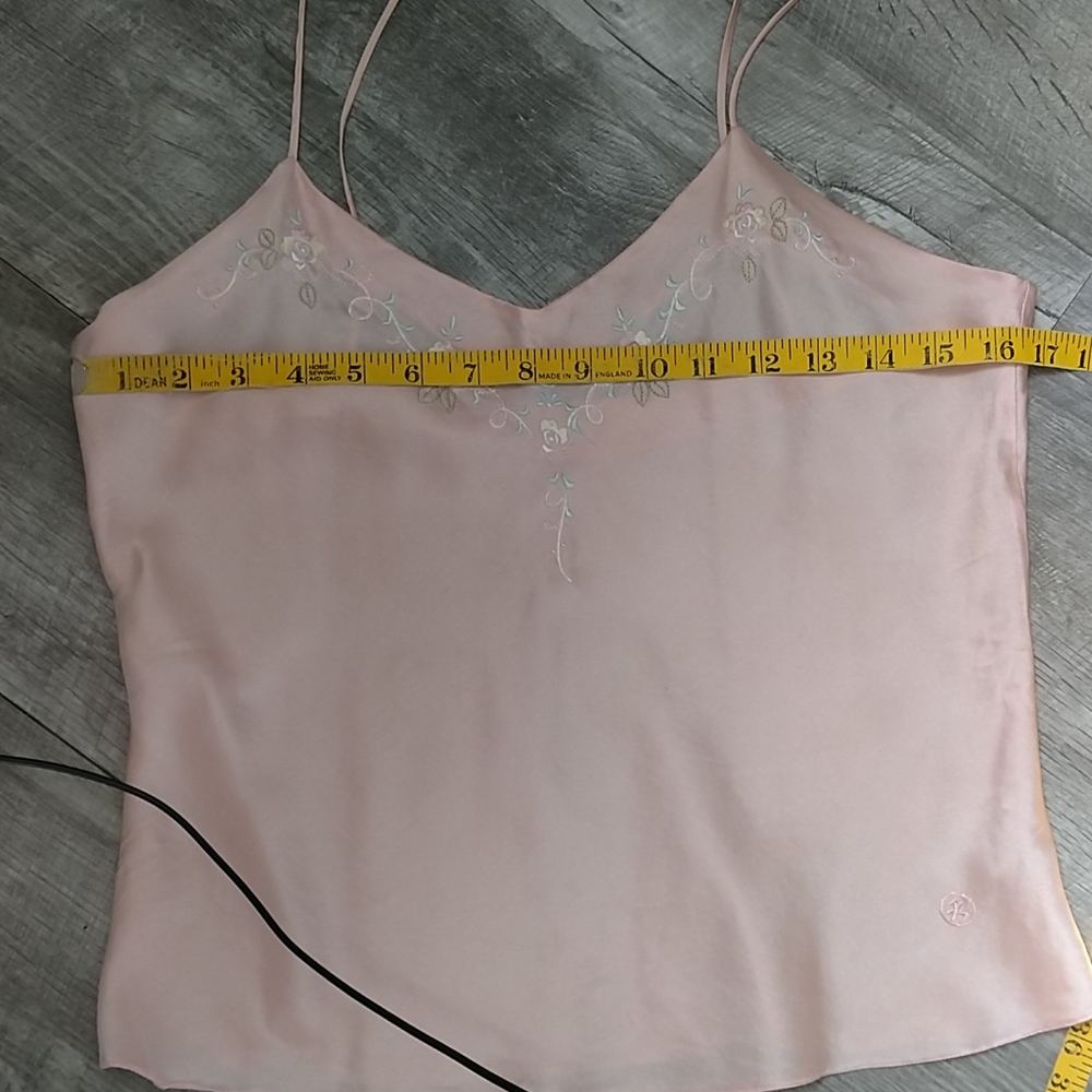 Vintage soft pink 100% silk camisole - Picture 7 of 9